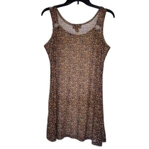 J. Valdi Leopard Luxury Swim Suit Swimear Cover‎ Up Medium